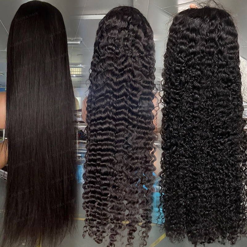 Wear & Go 30 40 Inch Cuticle Aligned Raw Vietnamese Hair Pre Plucked HD Lace Frontal Wig 13x6 Glueless Pre-cut Lace Curly Wig